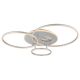 Lustre aplicate - Lustra LED aplicata design circular INVERTINA argintie