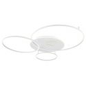 Lustra LED aplicata design circular INVERTINA alb