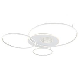 Lustre aplicate - Lustra LED aplicata design circular INVERTINA alb