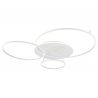 Lustra LED aplicata design circular INVERTINA alb