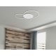 Lustre aplicate - Lustra LED aplicata design circular INVERTINA alb