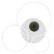 Lustre aplicate - Lustra LED aplicata design circular INVERTINA alb
