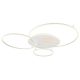 Lustre aplicate - Lustra LED aplicata design circular INVERTINA alb