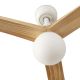 Lustre cu ventilator - Lustra cu Ventilator aplicat cu telecomanda KLIM L 150cm, alb/ pin