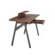 Birouri - Birou modern din lemn furniruit si fibra de sticla Walnut