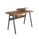 Birouri - Birou modern din lemn furniruit si fibra de sticla Walnut
