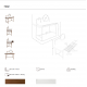 Birouri - Masa machiaj design LUX White-Walnut