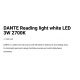 Aplice, corpuri de iluminat pentru pereti - Aplica LED cu reader directionabil DANTE alba 3W 2700K