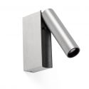 Aplica cu reader LED directionabil stil minimalist CRONOS aluminiu