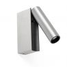 Aplica cu reader LED directionabil stil minimalist CRONOS aluminiu