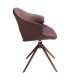 Scaune - Scaun modern pivotant piele sintetica maro cupru