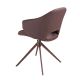 Scaune - Scaun modern pivotant piele sintetica maro cupru