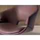 Scaune - Scaun modern pivotant piele sintetica maro cupru