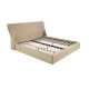 Paturi - Pat dublu tapitat design LUX Brown-Cream 180x200cm