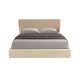Paturi - Pat dublu tapitat design LUX Brown-Cream 180x200cm