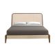 Paturi - Pat dublu tapitat design LUX Cream 180x200cm