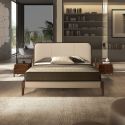 Pat dublu tapitat design LUX Cream 180x200cm