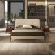 Paturi - Pat dublu tapitat design LUX Cream 180x200cm