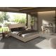 Noptiere - Noptiera LUX din lemn furniruit si piele sintetica Walnut