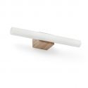 Aplica LED pentru baie IP44 CALMA 5W lemn/opal 