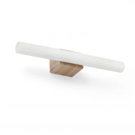 Iluminat pentru baie - Aplica LED pentru baie IP44 CALMA 5W lemn/opal