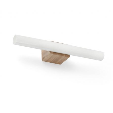 Iluminat pentru baie - Aplica LED pentru baie IP44 CALMA 5W lemn/opal