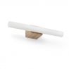 Aplica LED pentru baie IP44 CALMA 5W lemn/opal 