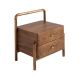 Noptiere - Noptiera LUX din lemn furniruit Walnut
