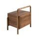 Noptiere - Noptiera LUX din lemn furniruit Walnut