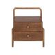 Noptiere - Noptiera LUX din lemn furniruit Walnut