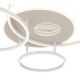 Lustre aplicate - Lustra LED aplicata design circular cu telecomanda INVERTINA alb/ nisip