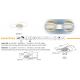 Lustre aplicate - Lustra LED aplicata design circular cu telecomanda INVERTINA alb/ nisip