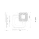 Plafoniere - Plafoniera LED CCT cu telecomanda MOSAIKO