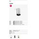 Plafoniere cu spoturi, Spoturi aplicate - Spot aplicat pentru tavan si plafon design modern STAN aluminiu/negru