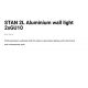 Aplice, corpuri de iluminat pentru pereti - Aplica perete ambientala design modern STAN 2L aluminiu/negru