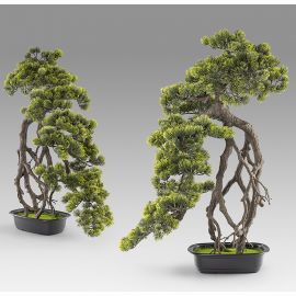 Aranjamente florale LUX - Set de 2 Plante artificiale, Kengai BONSAI 74cm