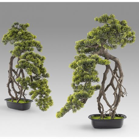 Aranjamente florale LUX - Set de 2 Plante artificiale, Kengai BONSAI 74cm