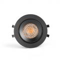 Spot LED incastrat directionabil IP44 KIVI negru 7W 2700K