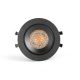 Spot LED incastrat directionabil IP44 KIVI negru 7W 2700K