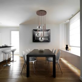 Pendule, Lustre suspendate - Lustra cu 5 pendule LED suspendate Sapore