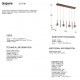 Pendule, Lustre suspendate - Lustra cu 7 pendule LED suspendate Sapore