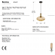 Pendule, Lustre suspendate - Lustra/ Pendul design modern Norma 30cm