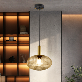 Pendule, Lustre suspendate - Lustra/ Pendul design modern Norma 30cm
