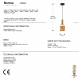 Pendule, Lustre suspendate - Lustra/ Pendul design modern Norma 14cm