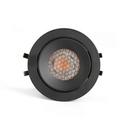 Iluminat pentru baie - Spot LED incastrat directionabil IP44 KIVI negru 5W 3000K