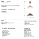 Pendule, Lustre suspendate - Lustra/ Pendul LED design modern Ion bronz 48cm