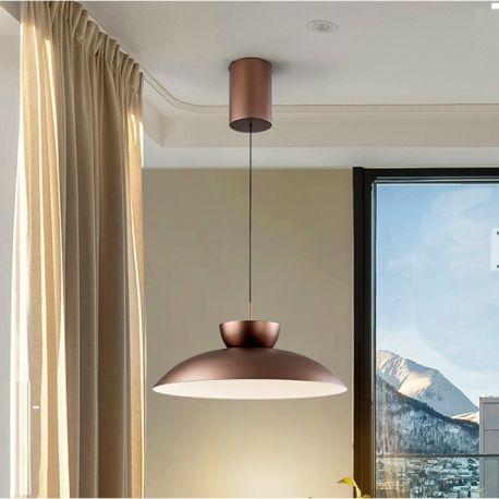 Pendule, Lustre suspendate - Lustra/ Pendul LED design modern Ion bronz 48cm