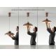 Pendule, Lustre suspendate - Lustra/ Pendul LED design modern Ion bronz 48cm