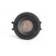 Iluminat pentru baie - Spot LED incastrat directionabil IP44 KIVI negru 7W 3000K