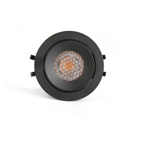 Iluminat pentru baie - Spot LED incastrat directionabil IP44 KIVI negru 7W 3000K